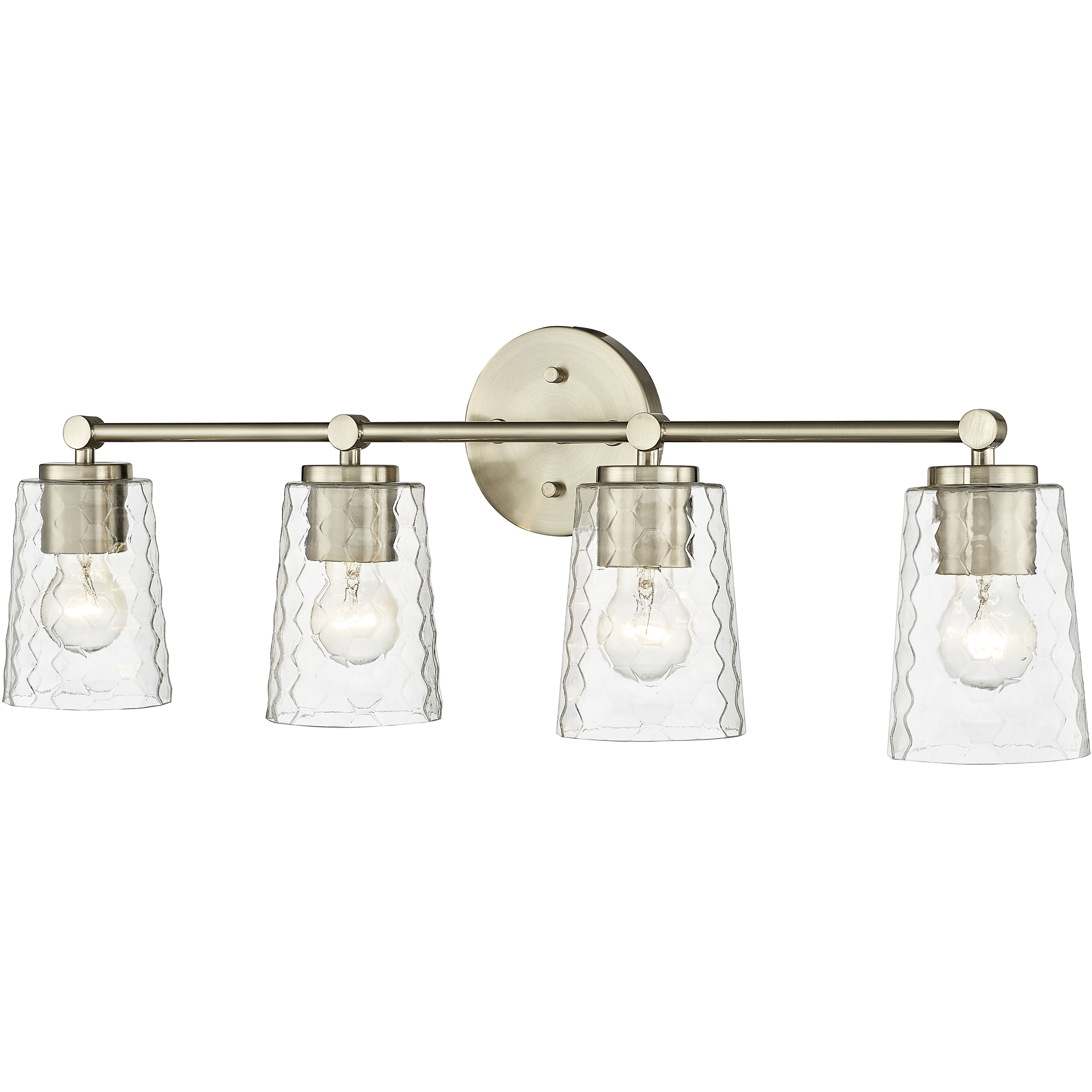 Ashli 4 Light 28 inch Modern Gold Bathroom Vanity Light Wall Light